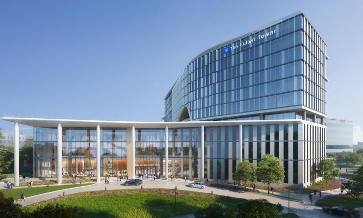 Lillie and Roy Cullen Health Sciences Tower exterior rendering