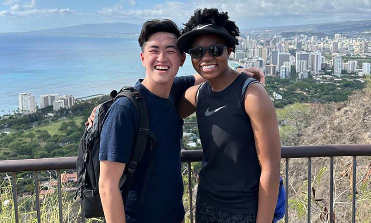 Dr. Christopher Wong and Baylor College of Medicine student Bolatito Adeyeri connected through advocacy work while both students.