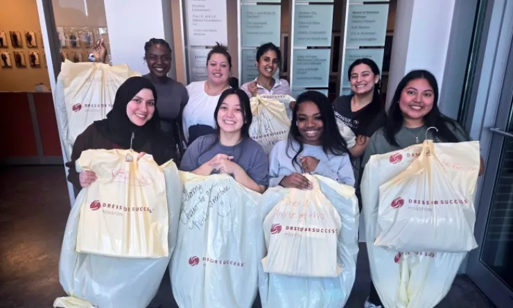 Group of BSHEq students participating in Dress for Success