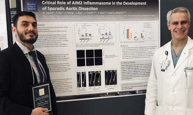 T32 Fellow Dr. Waleed Ageedi with mentor Dr. Scott LeMaire.