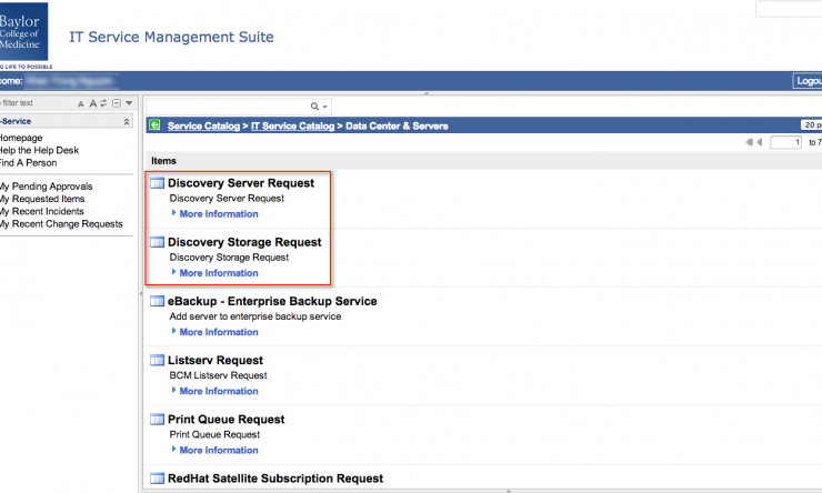 Discovery Request Forms