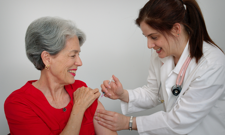 For elderly adults, getting a flu shot is essential to maintaining good health, according to experts at Baylor College of Medicine. Image courtesy of the CDC.